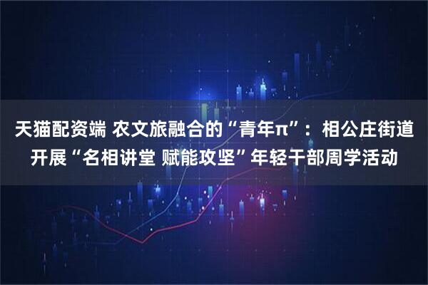 天猫配资端 农文旅融合的“青年π”：相公庄街道开展“名相讲堂 赋能攻坚”年轻干部周学活动