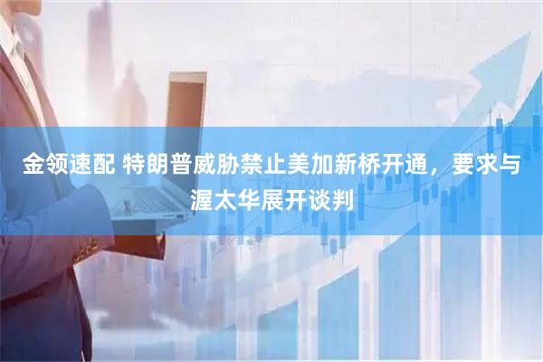 金领速配 特朗普威胁禁止美加新桥开通，要求与渥太华展开谈判